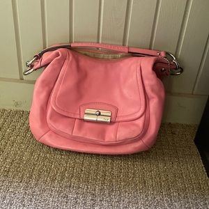 Coach- medium pink shoulder bag